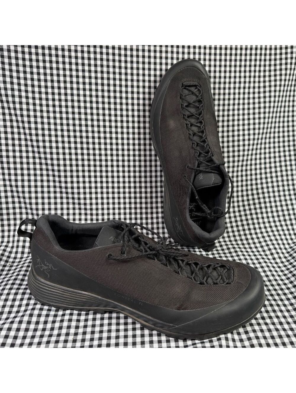 Arc'teryx Konseal FL Approach Shoes Mens 12.5 Black Vibram Climbing Hiking Trail